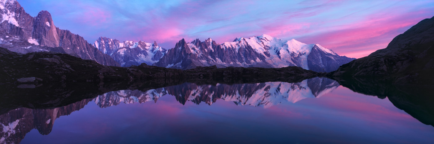 Herve Sentucq - Mont-Blanc se reflétant dans le lac de Cheserys